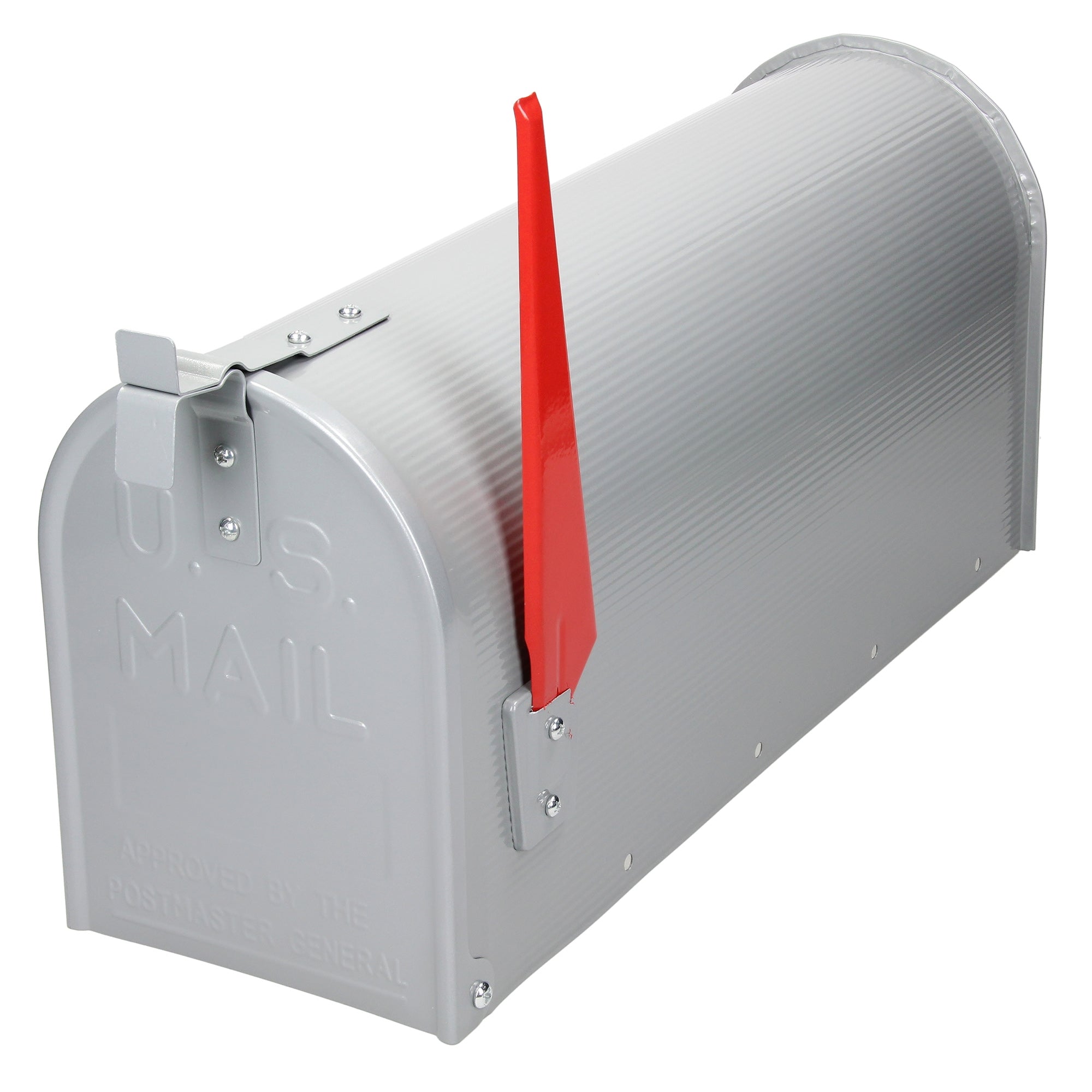 ML-Design Mailbox US boîte aux lettres gris alu + support