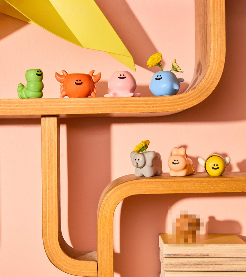 L'avant gardiste Surprise box mini vase animaux céramique
