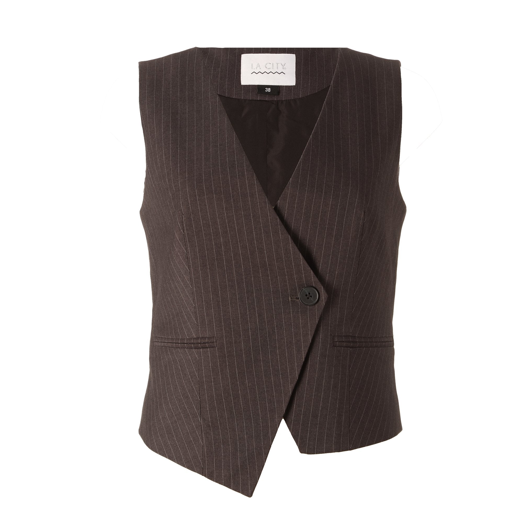 Stokomani Mode Veste blazer gris femme tailles 36-42