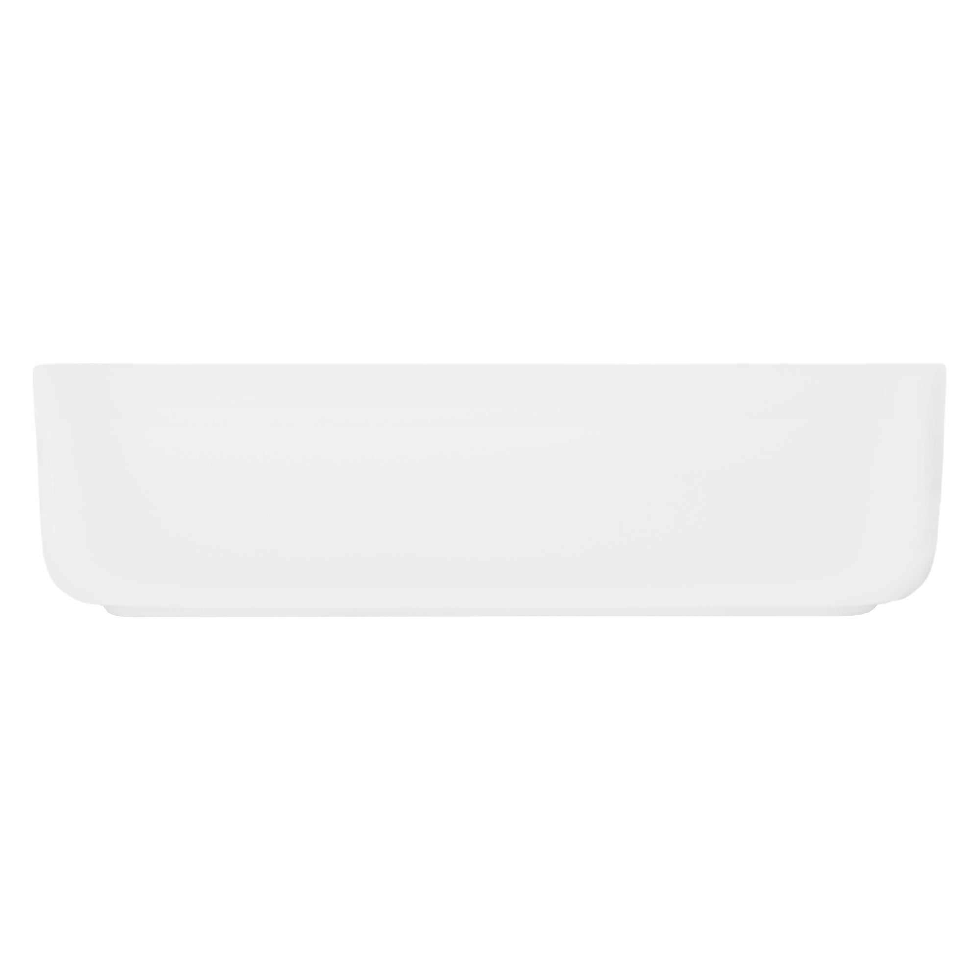 LuxeBath Vasque céramique blanc 50cm avec bonde sans trop-plein