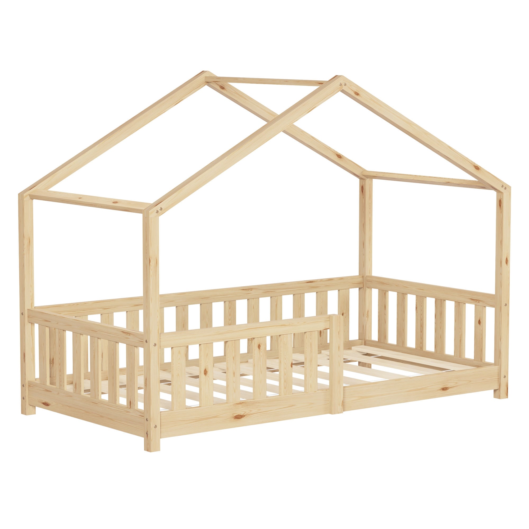 ML-Design lit cabane enfant pin naturel 70x140 sans matelas