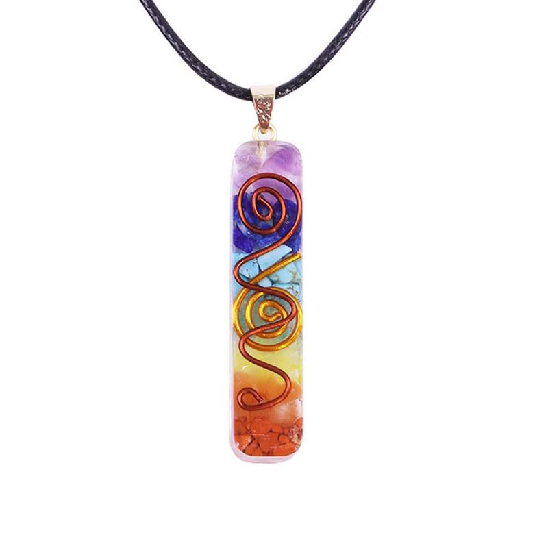 Shop-Story Bien-être Energy Necklace collier orgonite 7 chakras