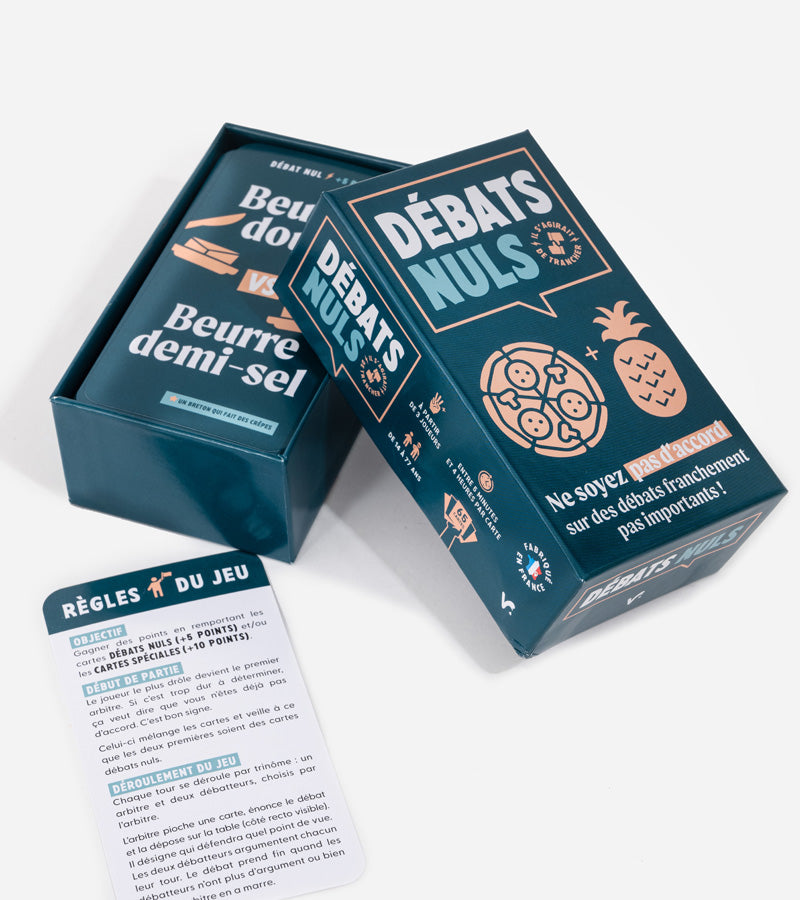 L'avant gardiste Débats Nuls jeu de société apéro 50 cartes