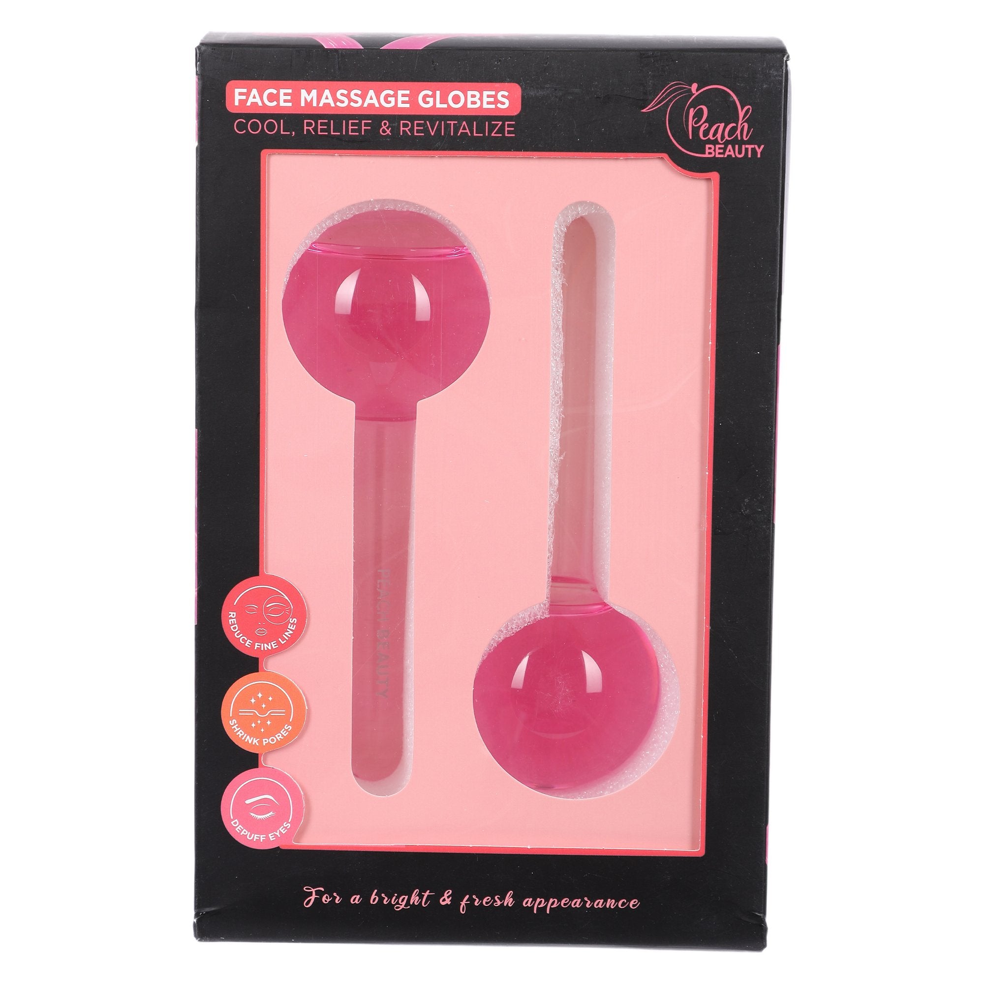Stokomani Beauté et bien-être set 2 globes massage visage froid