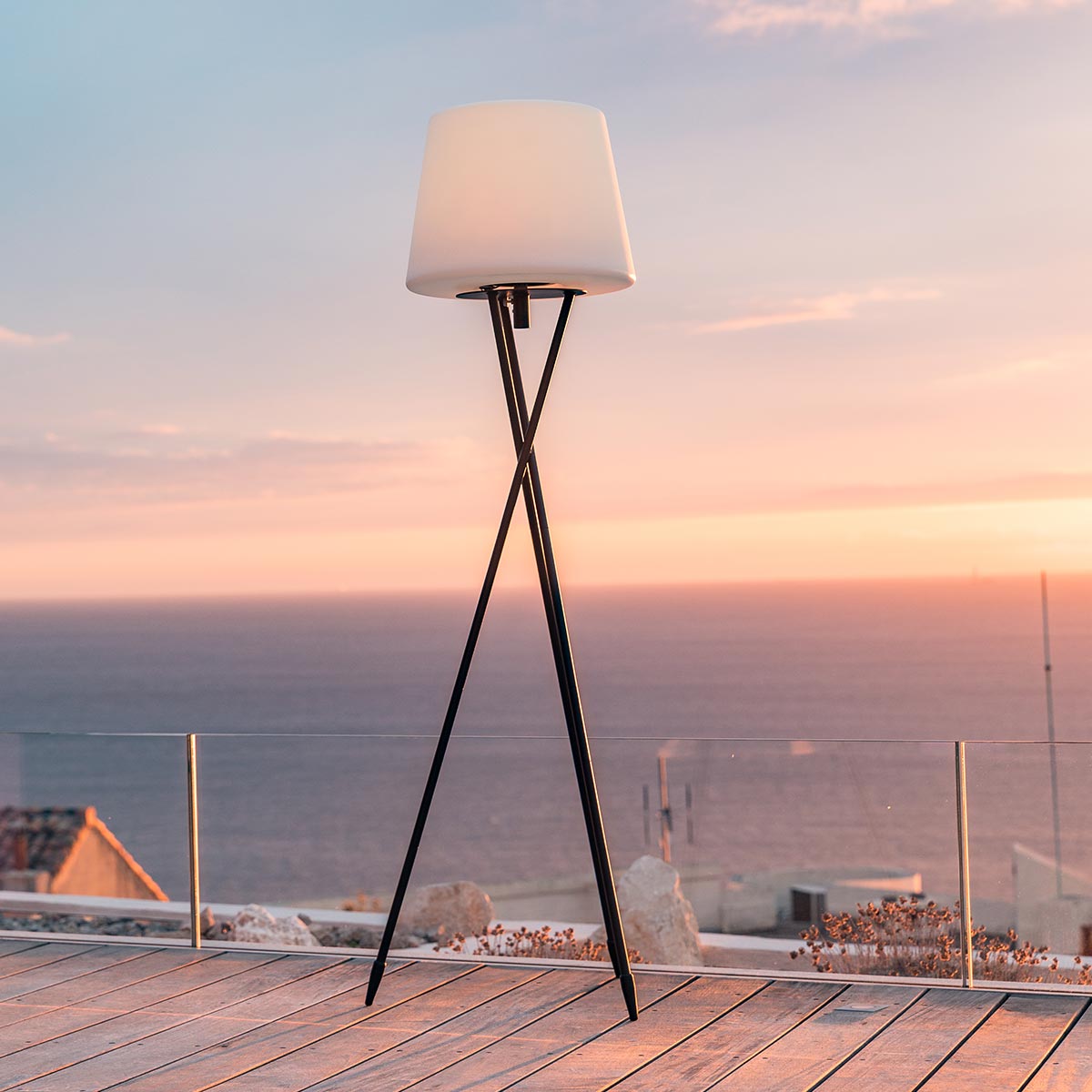 Red Deco Try lampadaire trépied sans fil H150cm