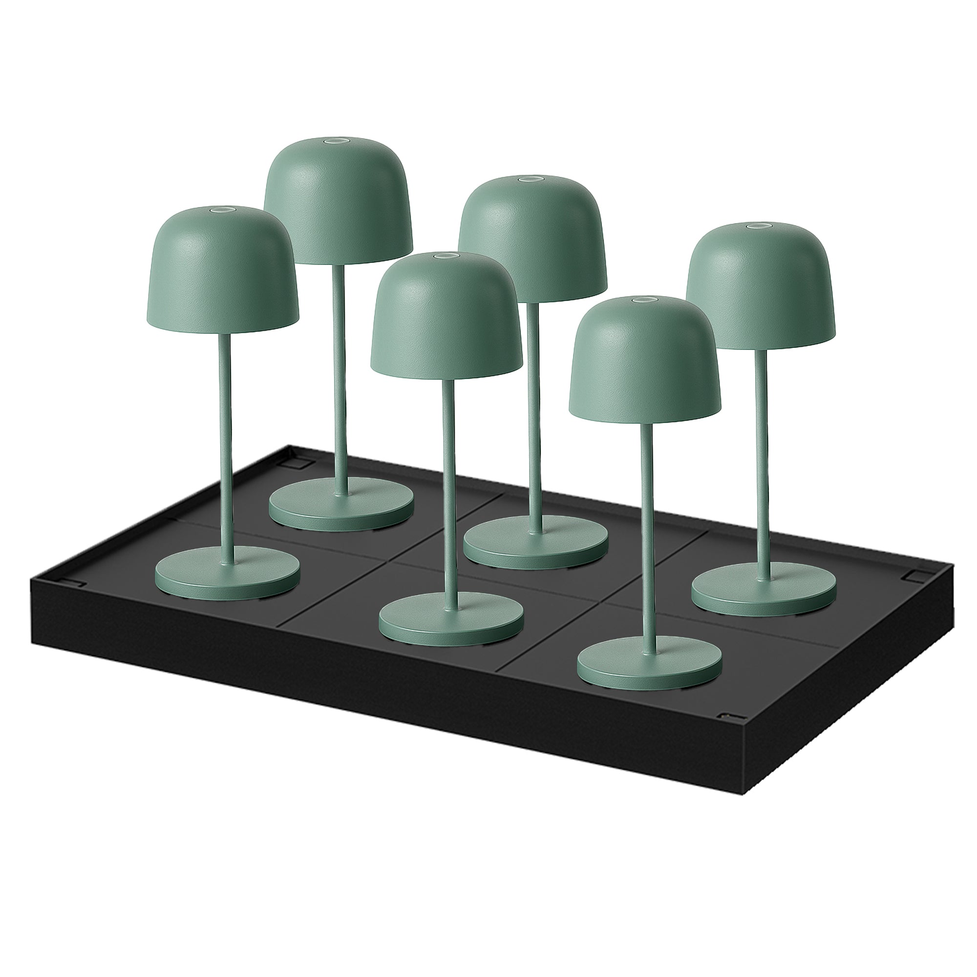 Red Deco Sophia Olive lot 6 lampes H28 cm LED