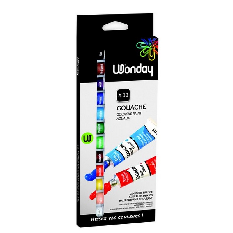Safe Tool Boîte 12 tubes de gouache 12 ml