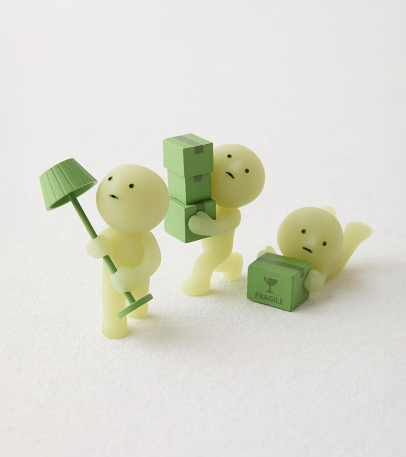 Smiski Moving figurine fluorescente boîte surprise phosphorescente