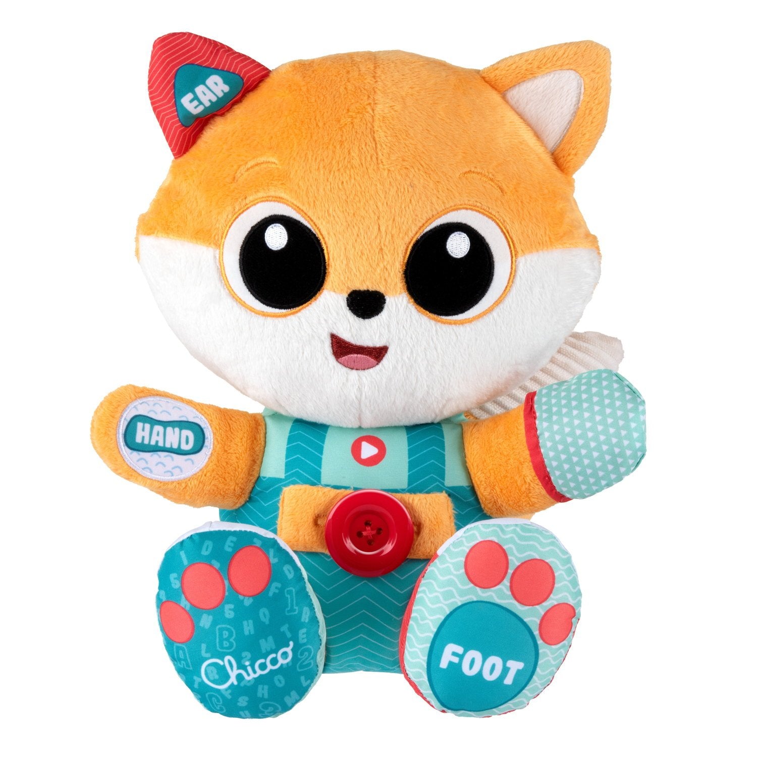Renard bilingue jouet éveil interactif bébé chansons