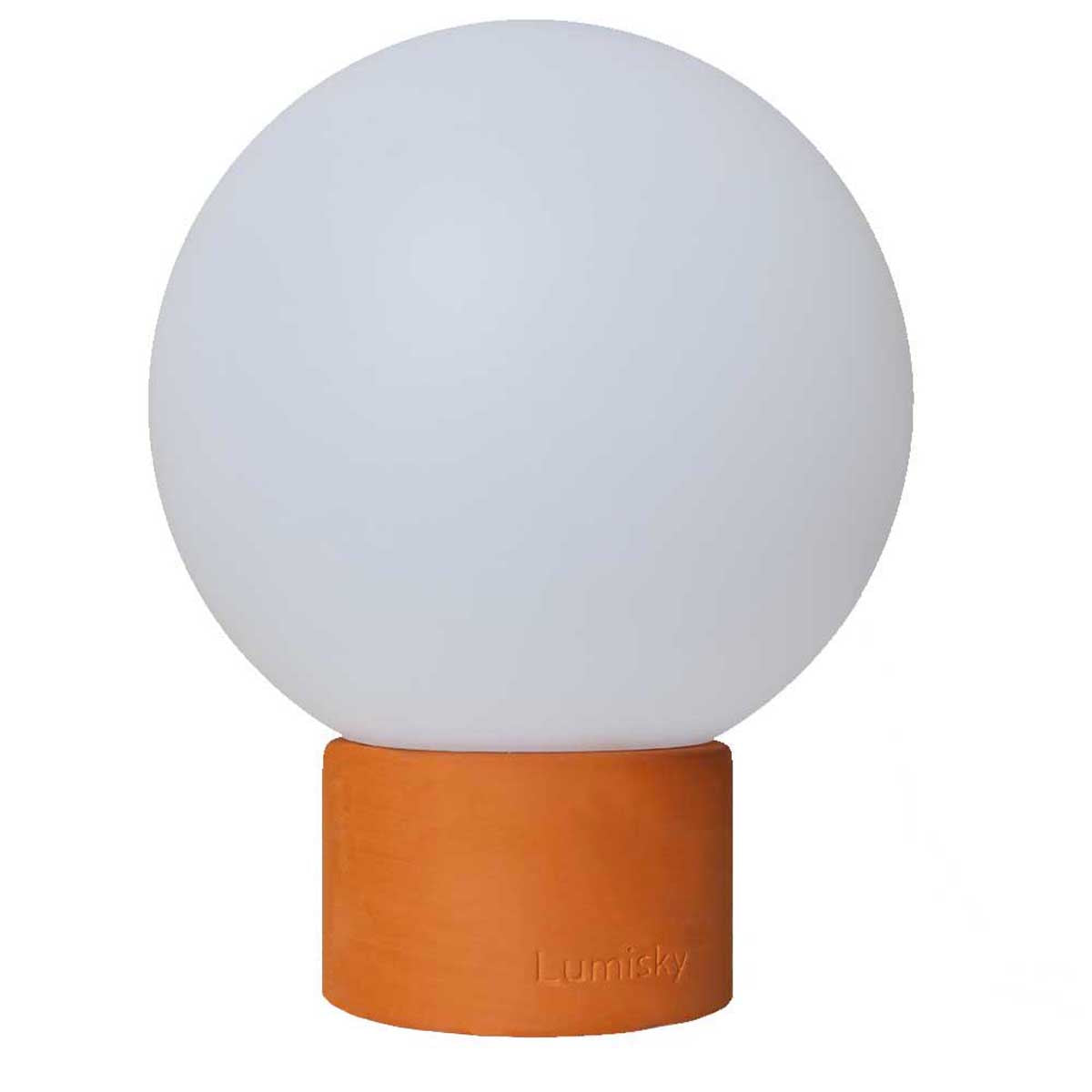 Red Deco Terra Lampe Table Sans Fil Terre Cuite H25cm Touch