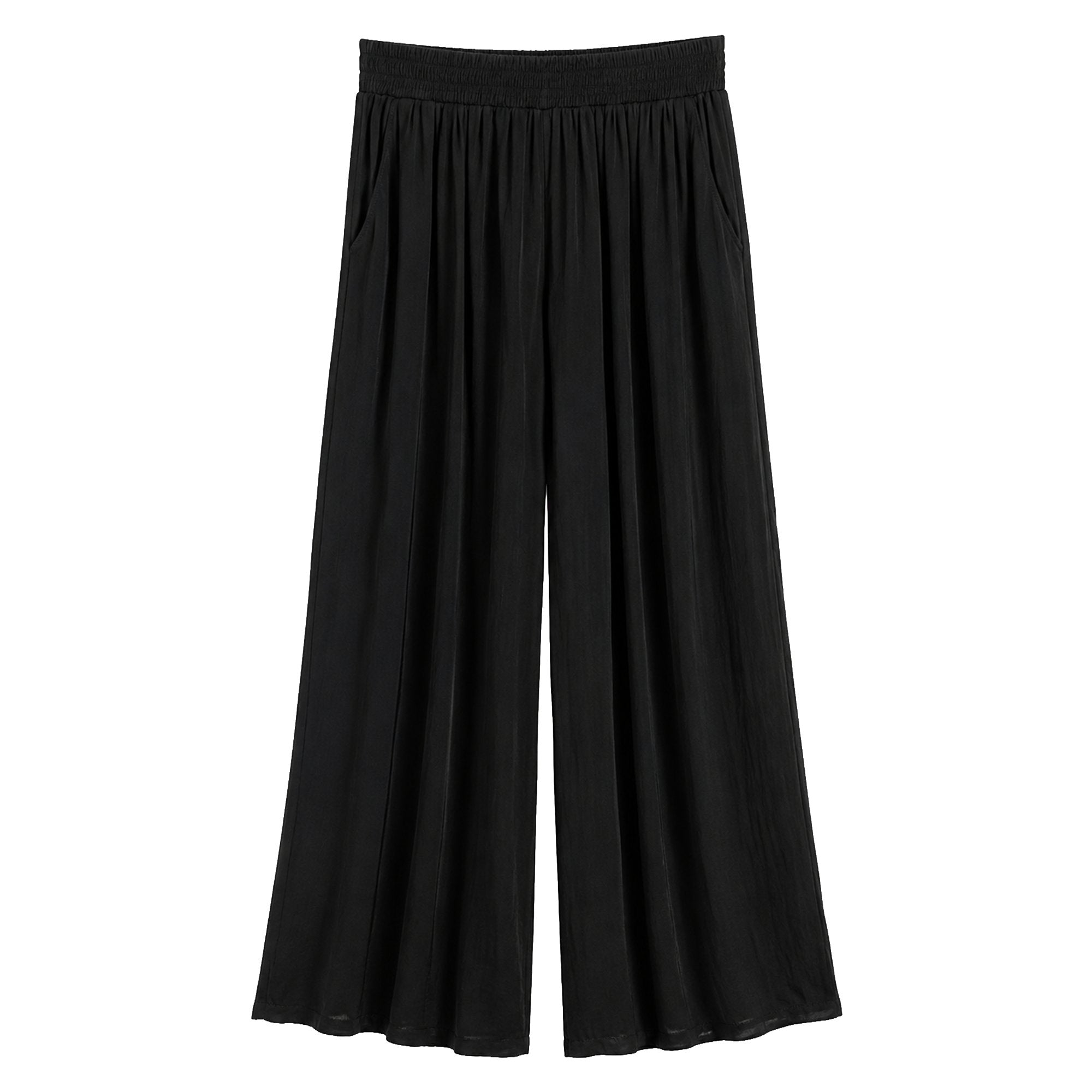 Stokomani Mode pantalon large fluide noir femme M