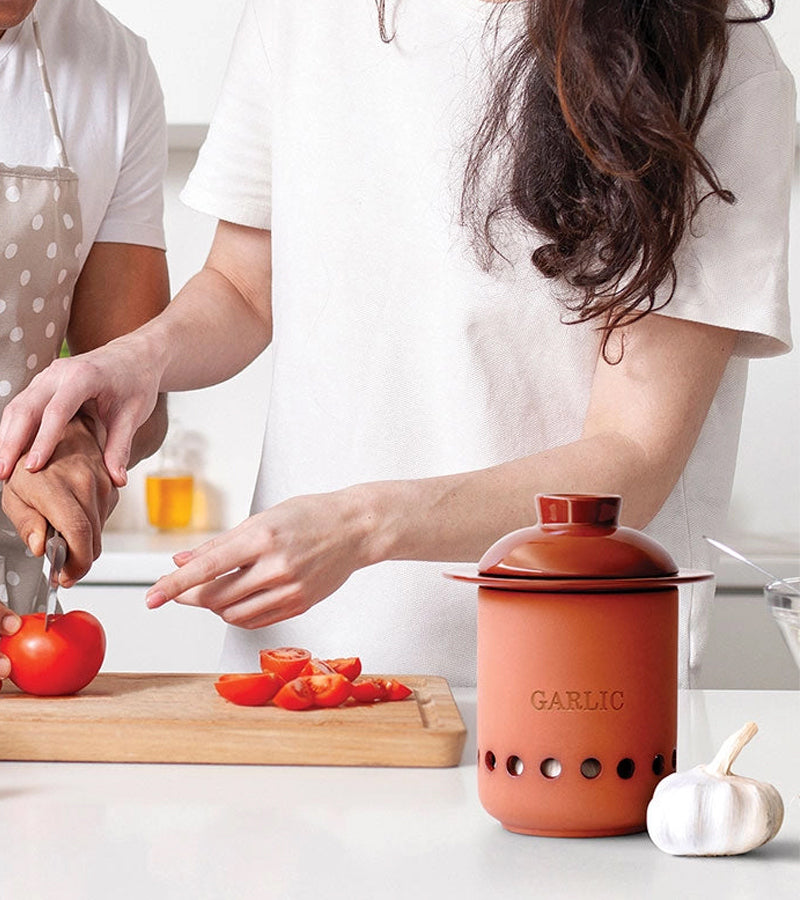 L'avant gardiste Ustensiles & Cuisson Pot à ail terre cuite frais cuisine