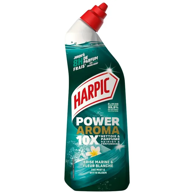 Harpic Gel Nettoyant WC Brise Marine Fleur Blanche Anti-Tartre