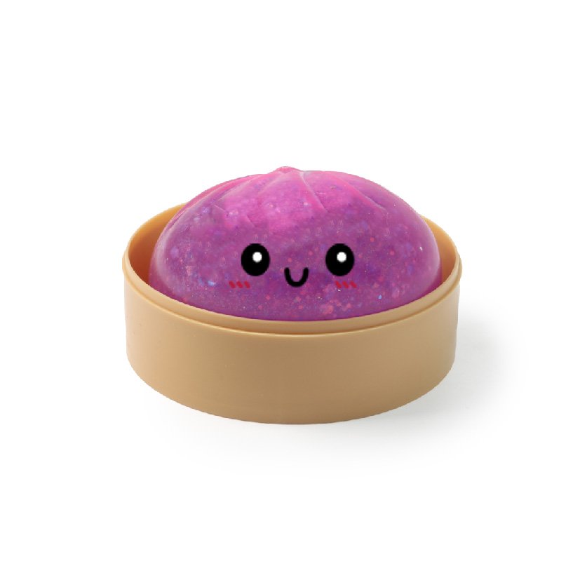 Stokomani Squishy Dumpling Kawaii Pop Jelly Gel jouet sensoriel pailleté