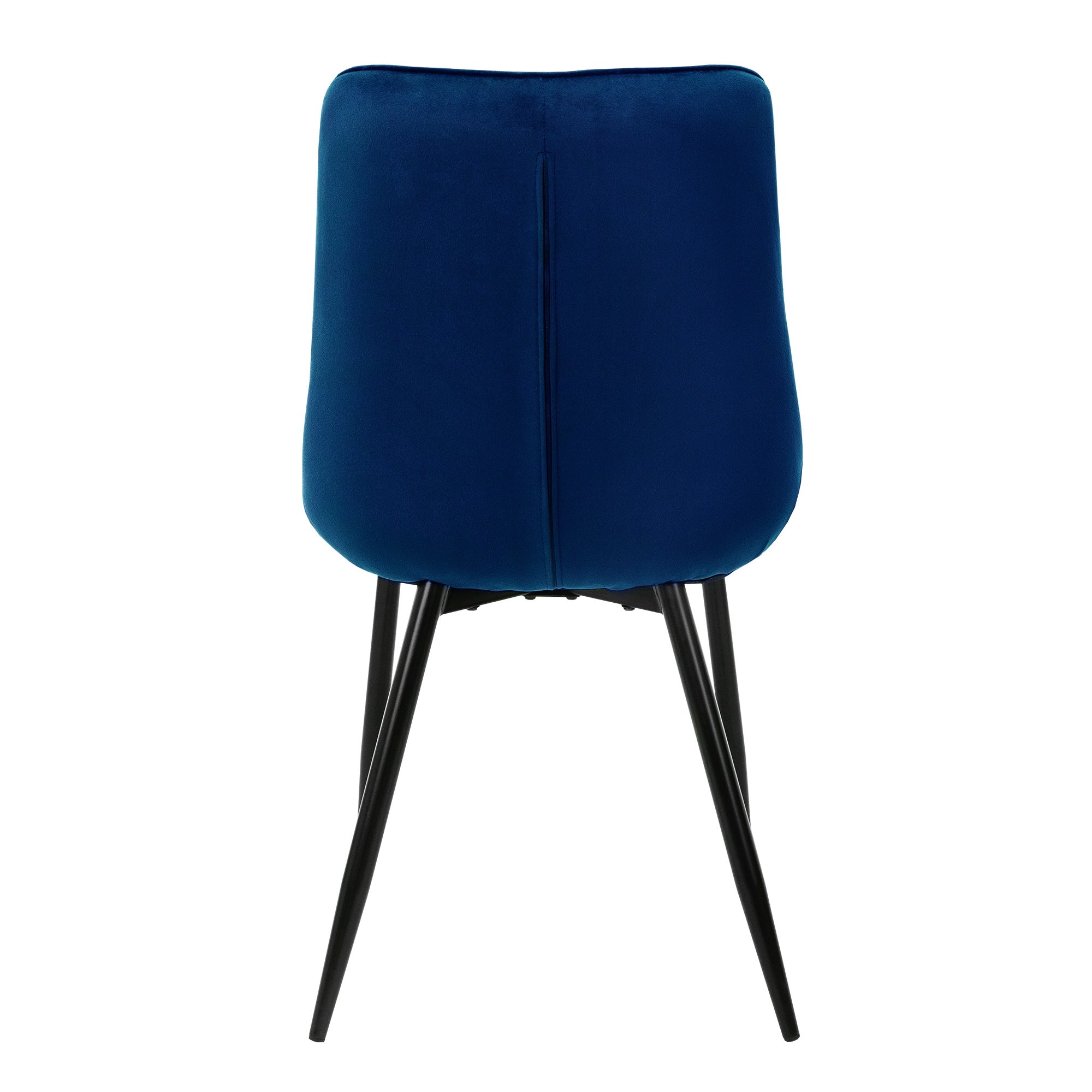 ML-Design chaises velours bleu foncé lot de 4 matelassées