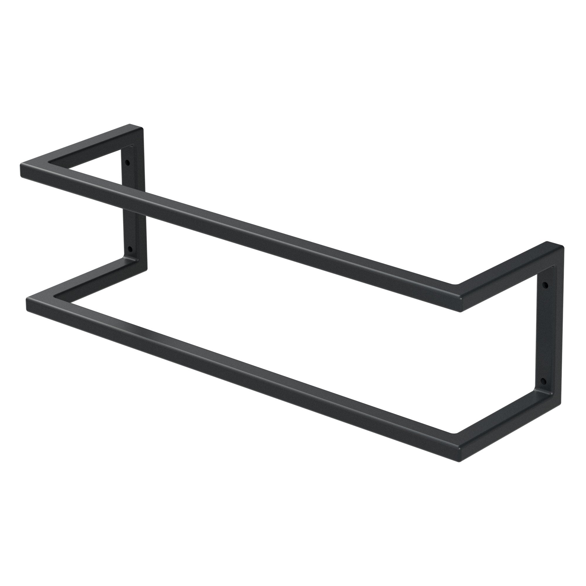 ML-Design porte-serviettes mural noir 50 cm acier à visser