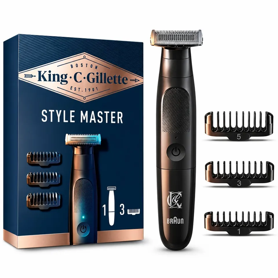 King C Gillette Style Master Rasoir électrique sans fil barbe