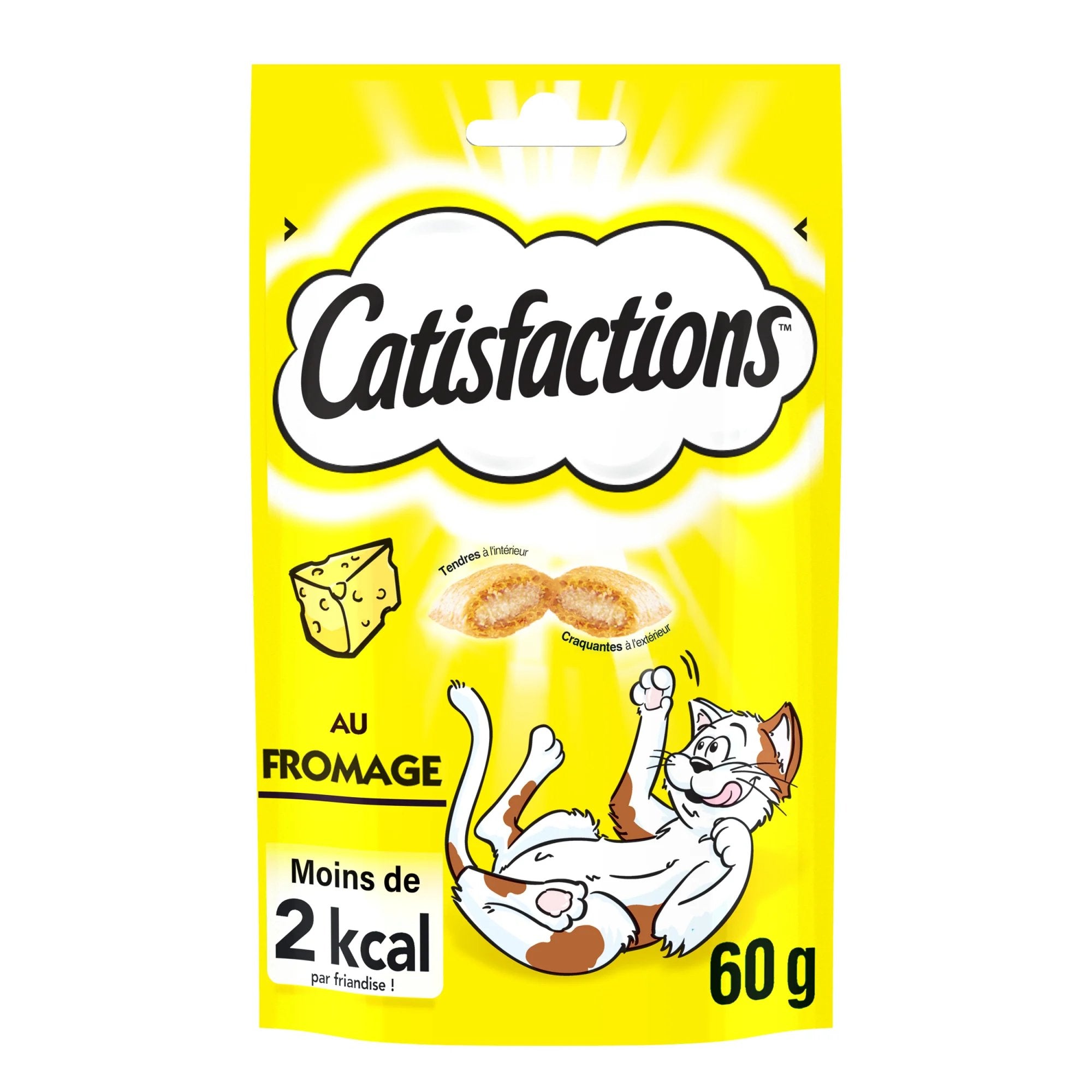 Catisfactions Friandise au Fromage pour Chat Goût Fromage