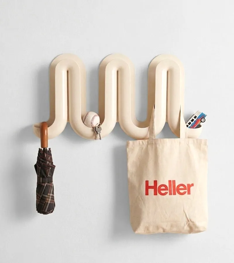 Heller Swell porte-manteau mural crème multifonction