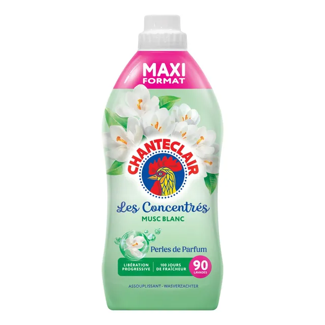 Chanteclair Musc Blanc adoucissant 90 doses parfum frais