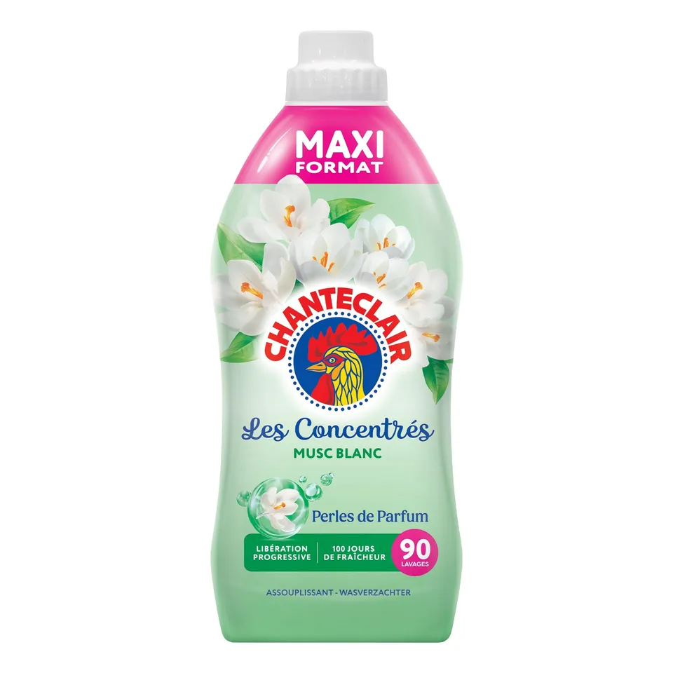 Chanteclair Musc Blanc adoucissant 90 doses parfum frais