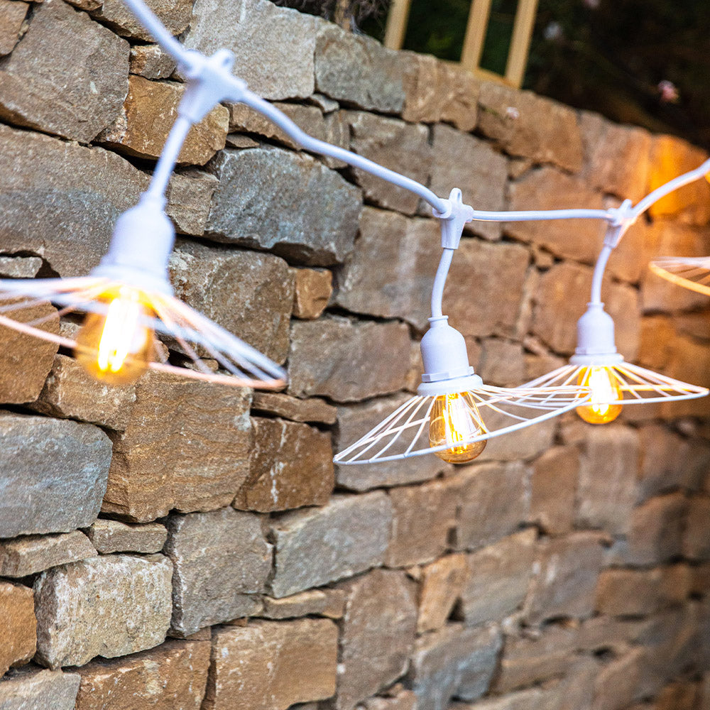 Red Deco Chic White Light guirlande 6m 10 LED E27 blanc chaud