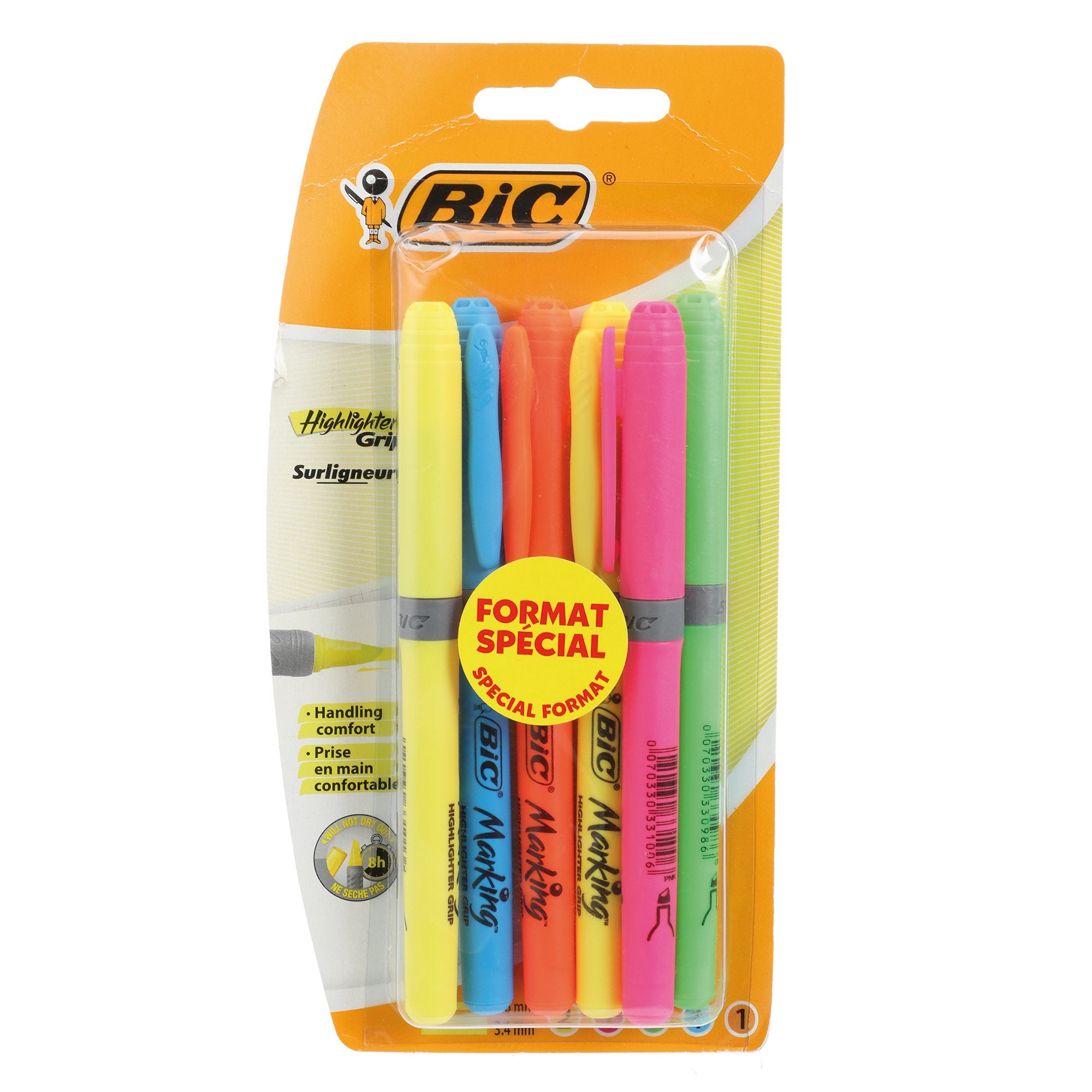 Stokomani Scolaire lot 6 surligneurs couleur fluo bureau
