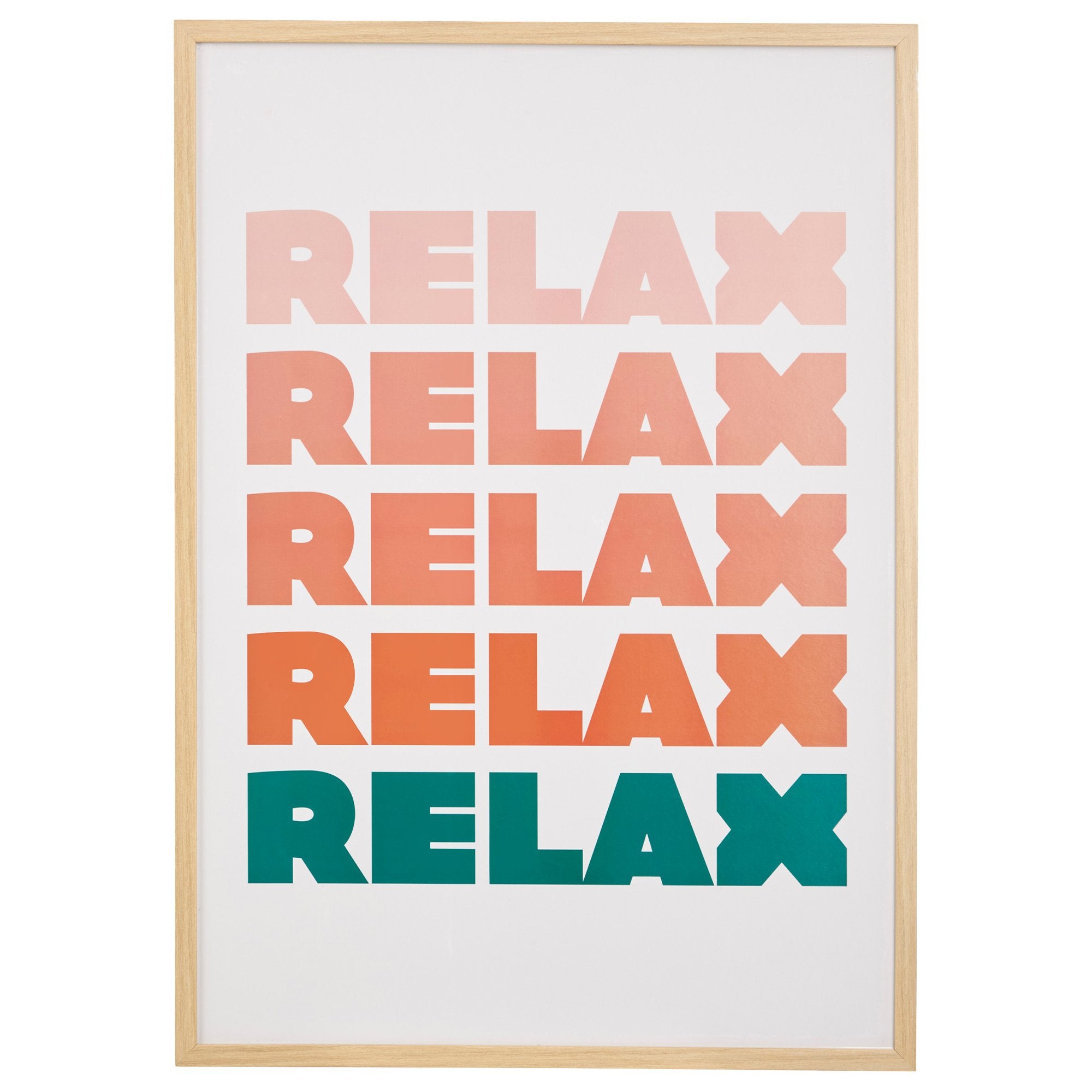 Affiche encadrée Relax déco murale cadre salon