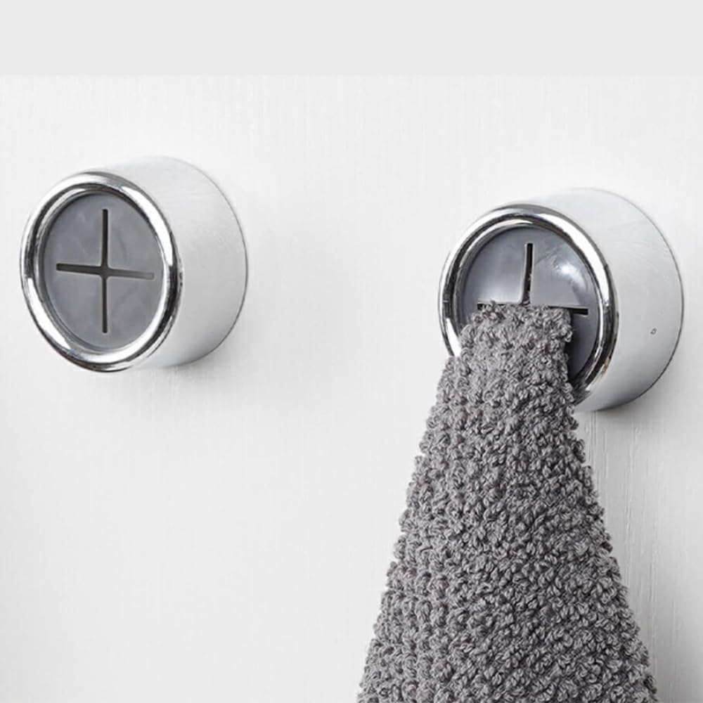 Shop-Story Torchup porte-torchons adhesifs blancs lot 6