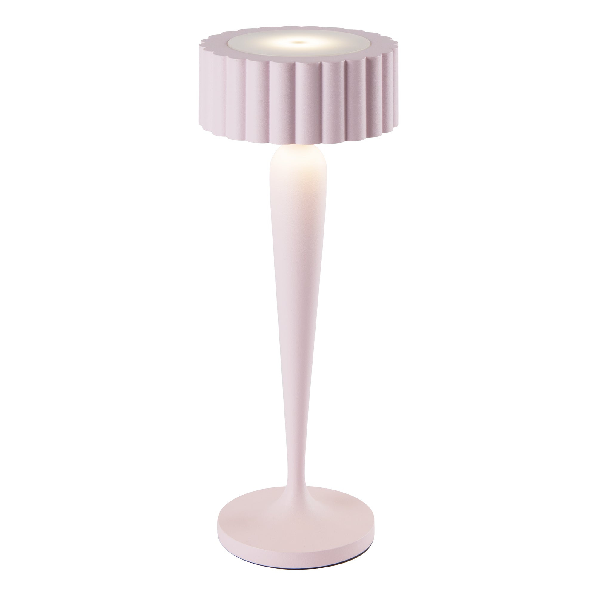 Red Deco Twiggy Pink lampe table sans fil LED rose H26cm