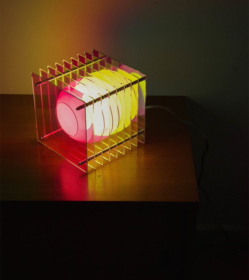 BANG LOP Square Lampe Carrée Orange LED design