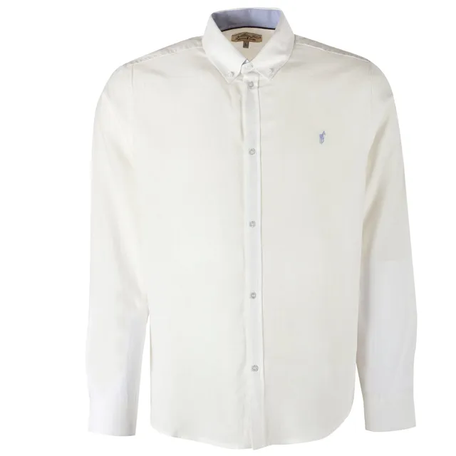 Stokomani Mode Chemise manche longue blanc homme