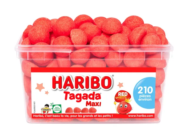Stokomani Épicerie Tubo Tagada bonbons fraise à partager