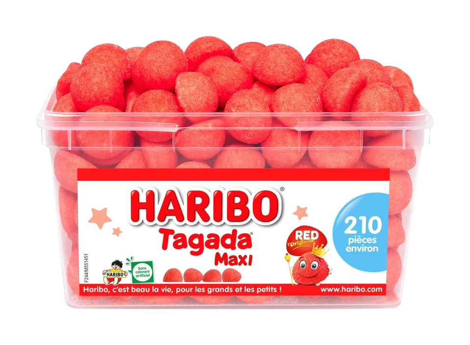 Stokomani Épicerie Tubo Tagada bonbons fraise à partager