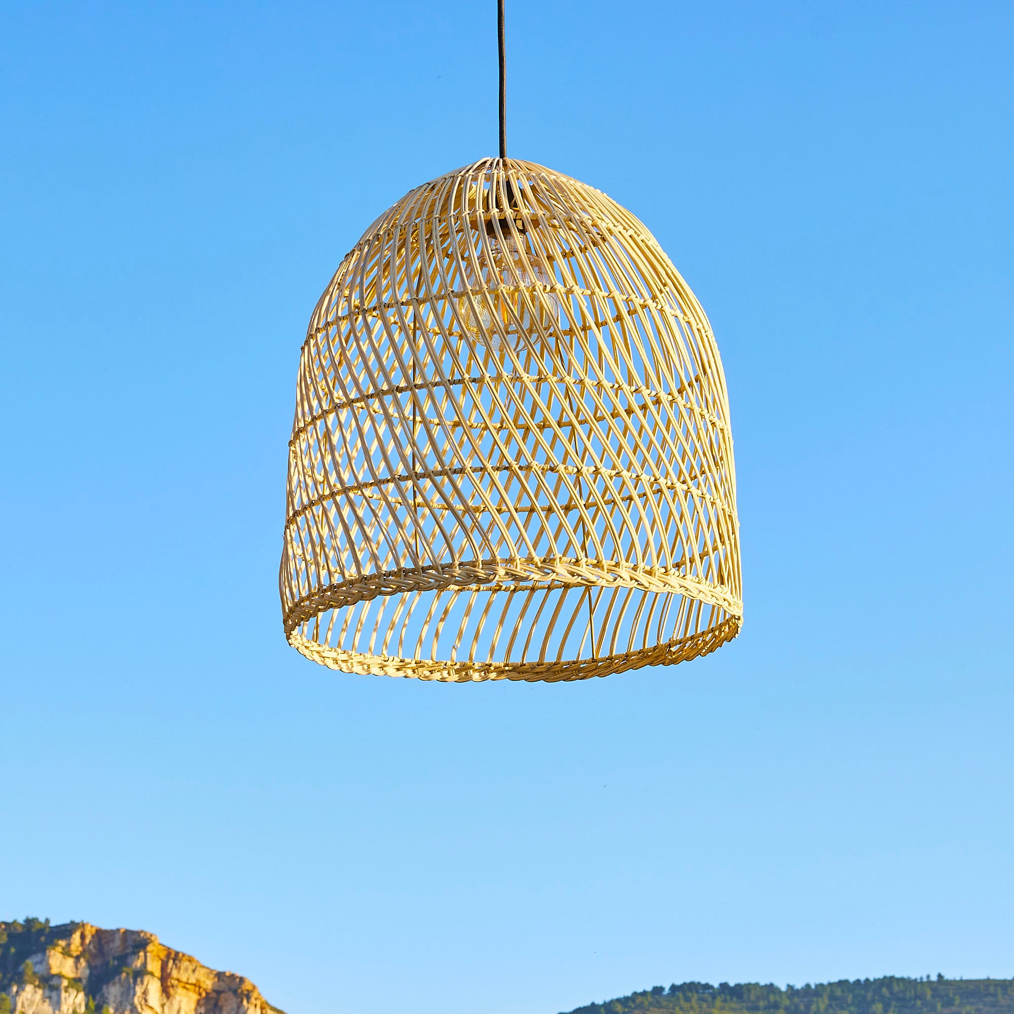 Red Deco Paulo abat-jour rotin H45cm E27