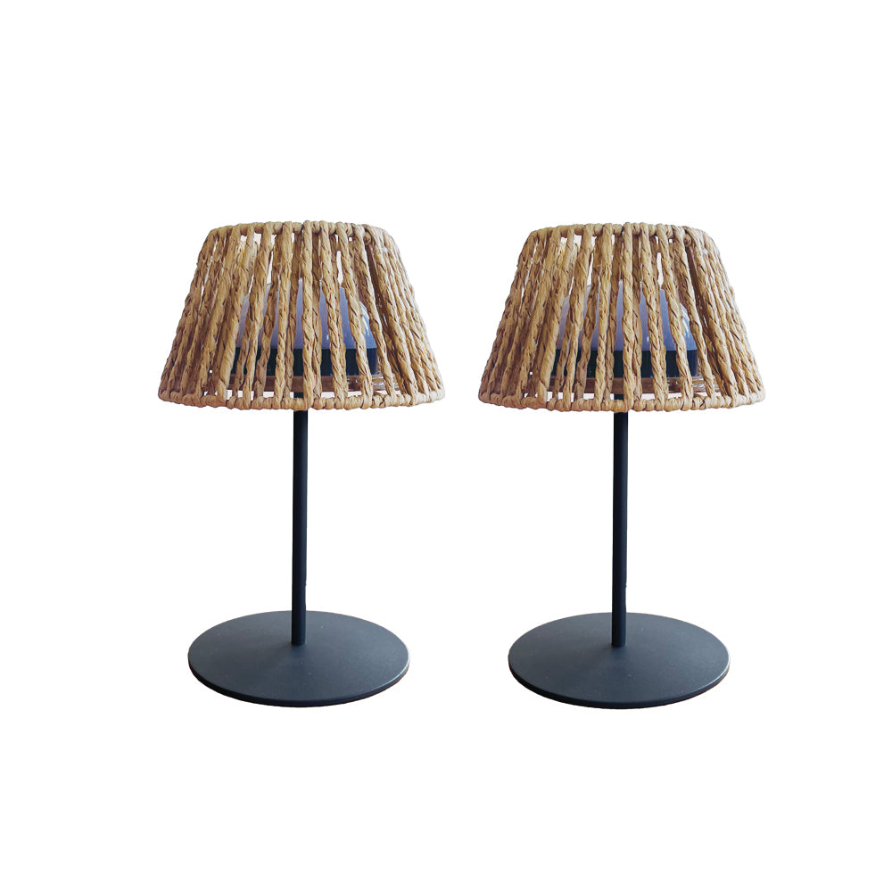 Red Deco Twins Raffy H23,5cm lot 2 lampes table LED
