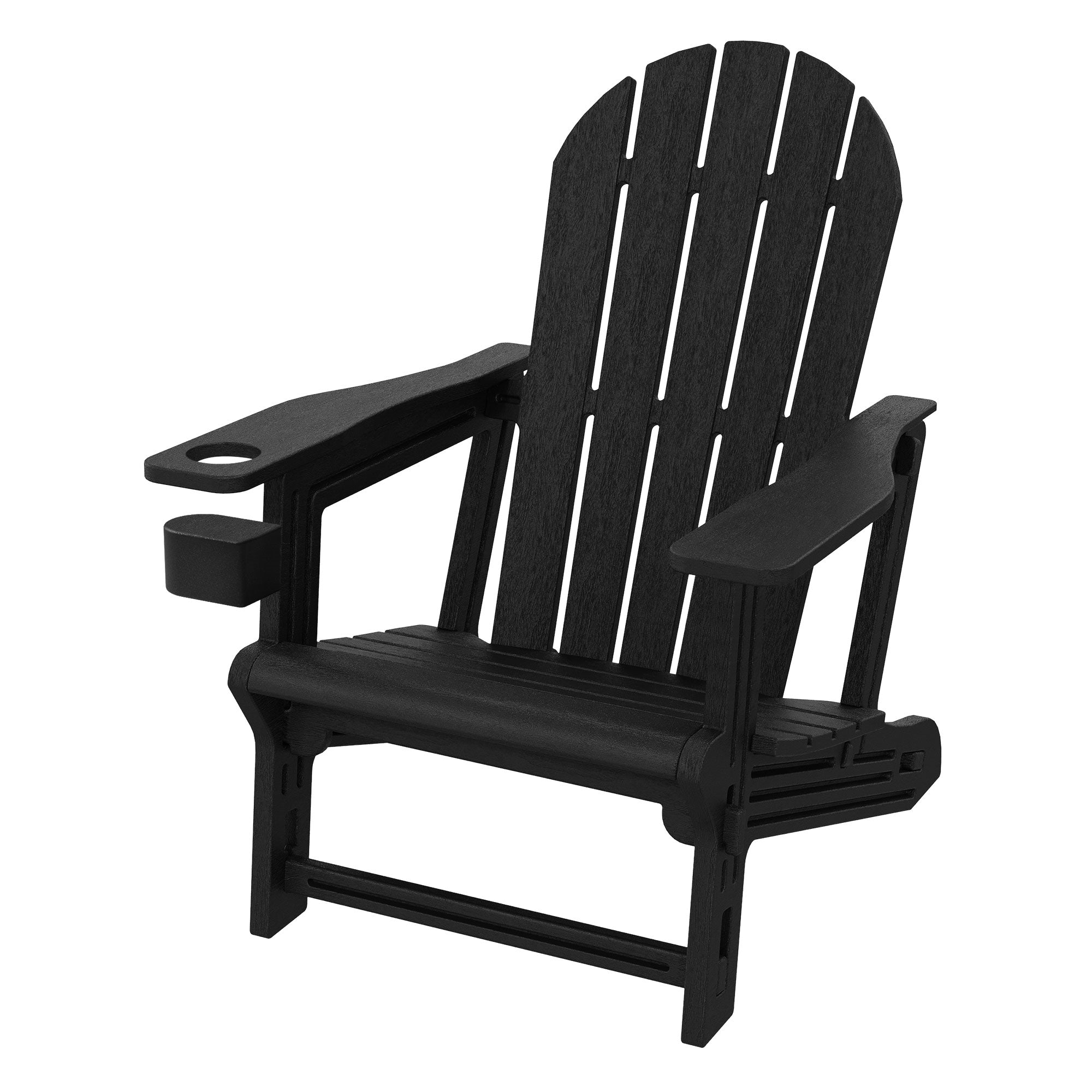 ECD Germany Garten fauteuil Adirondack HDPE marron 180kg