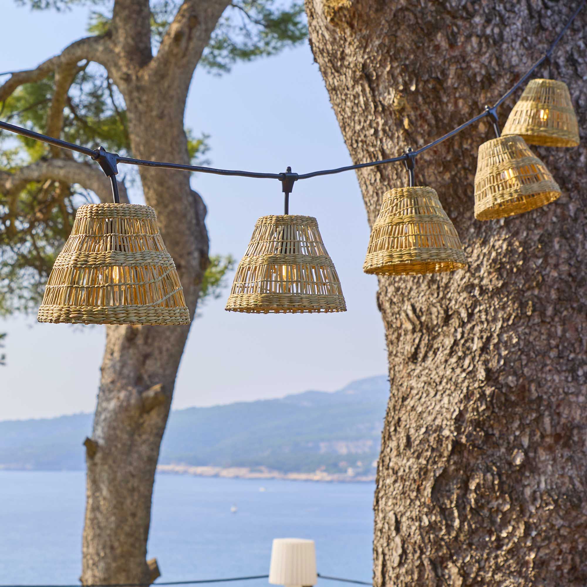 Red Deco Tessa Light 6m guirlande lumineuse 7 ampoules bohème