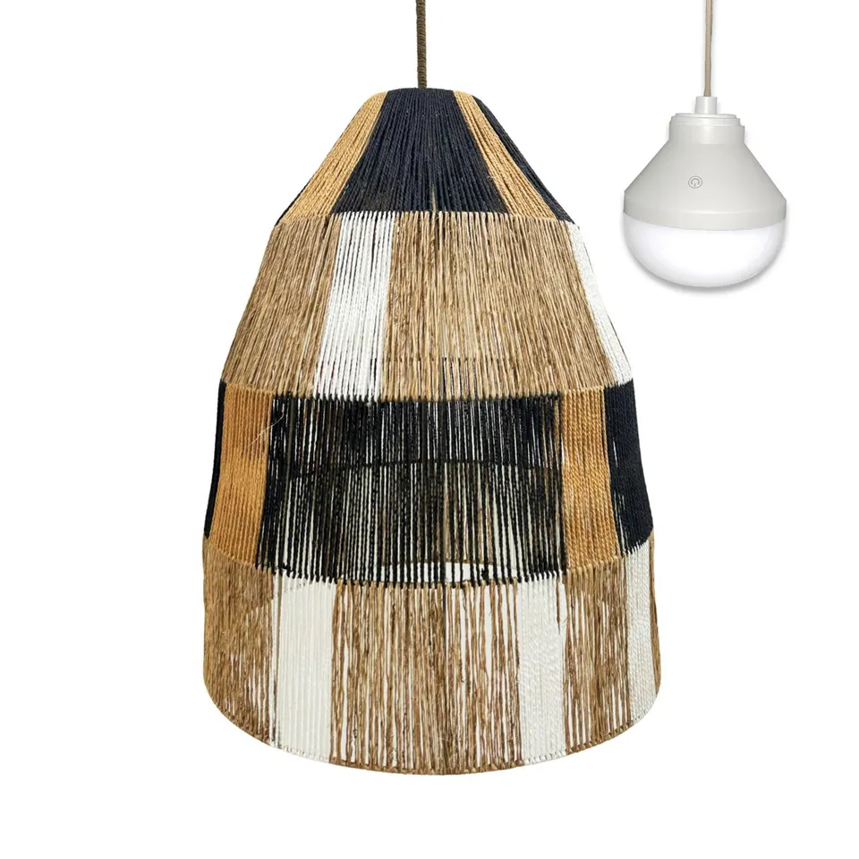Red Deco Zahara Nomad suspension jute LED RGB télécommande