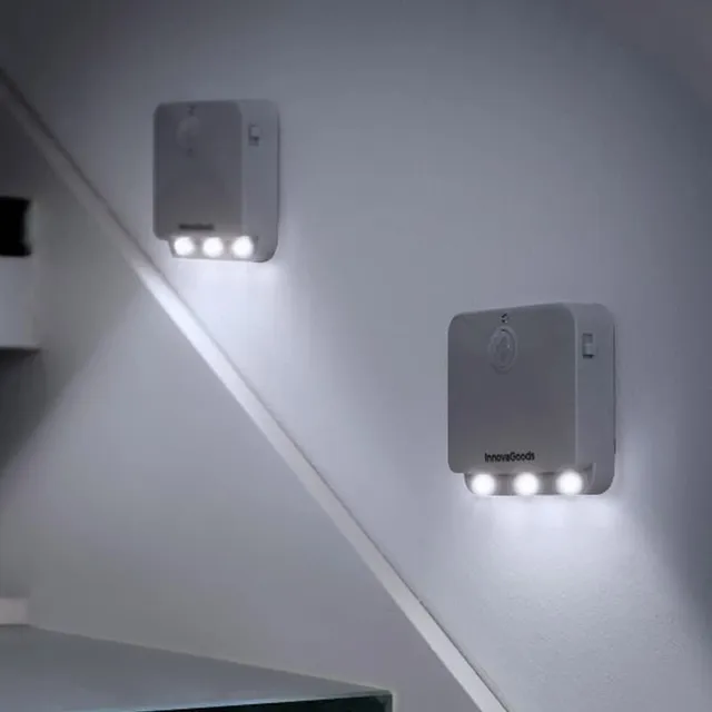 Shop-Story Lumtoo veilleuses LED murales détecteur lot 2 gris