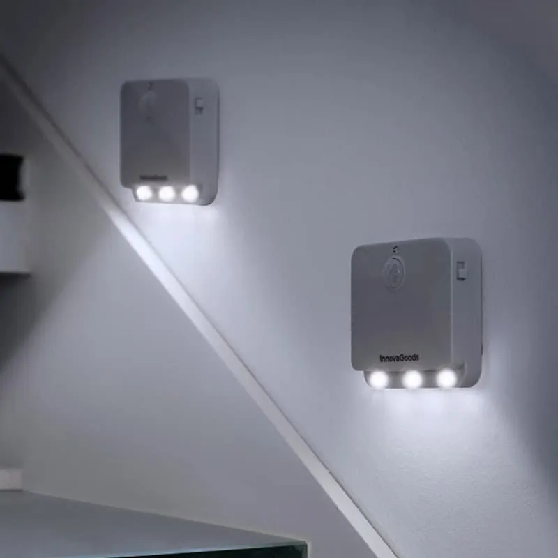 Shop-Story Lumtoo veilleuses LED murales détecteur lot 2 gris