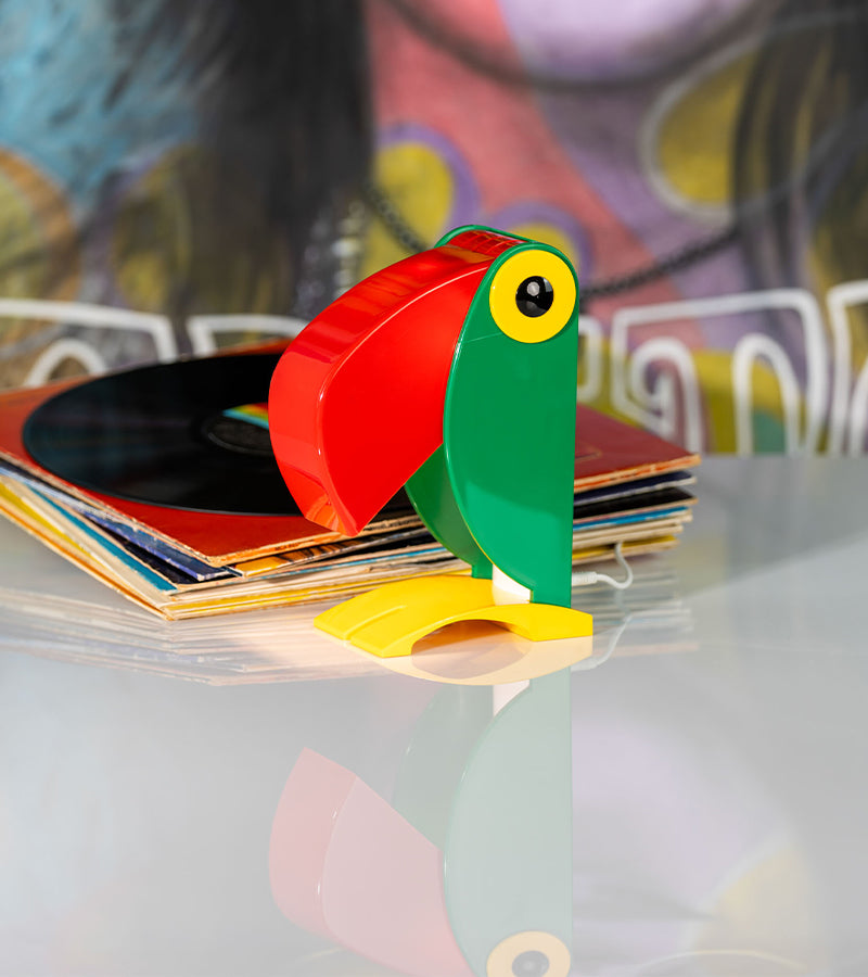 Lampe Toucan lampe design vert années 70