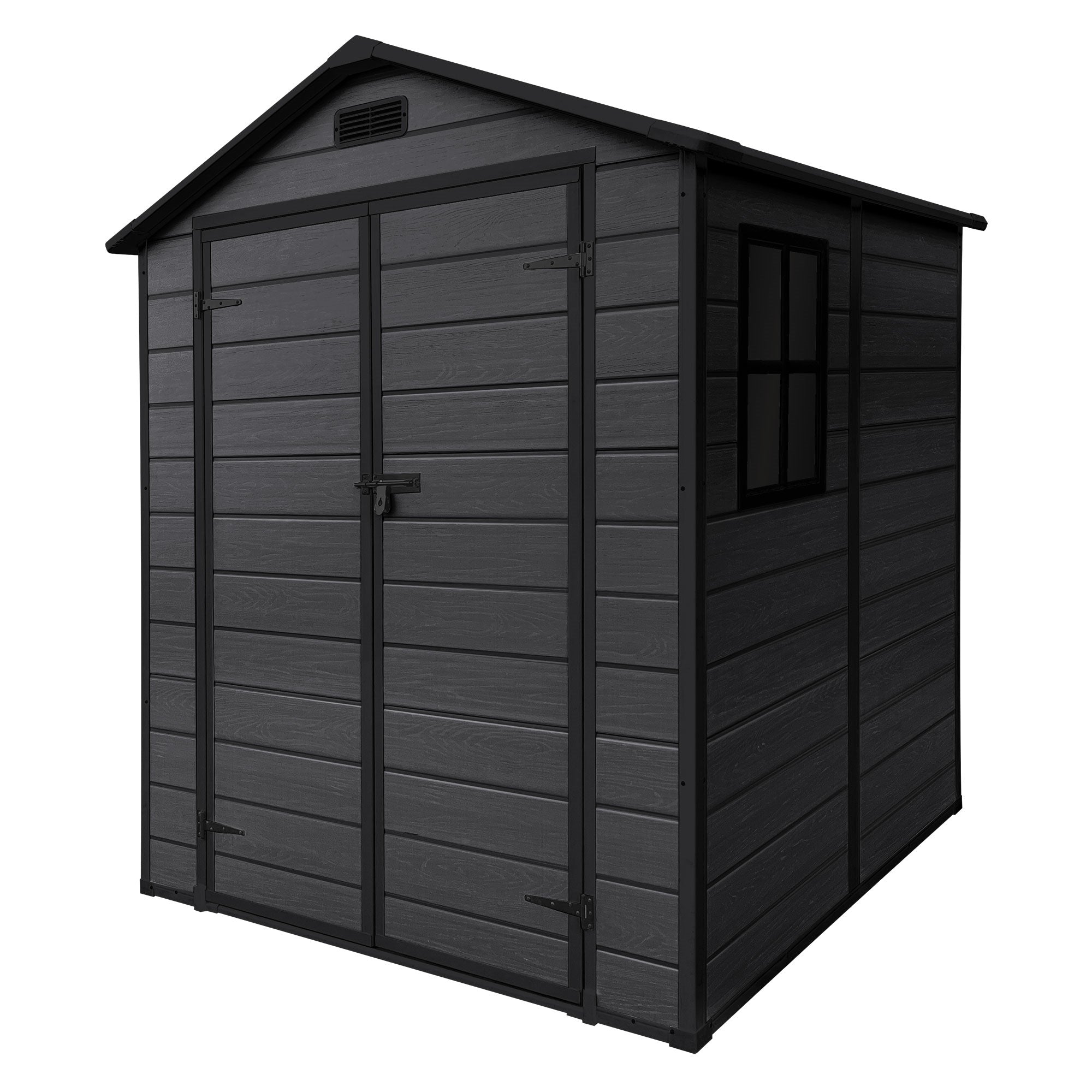 ECD Germany Garten Abri de jardin gris clair 5 m³ plastique