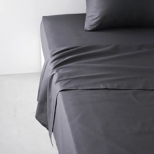 Stokomani Maison drap plat gris 57 fils tendance