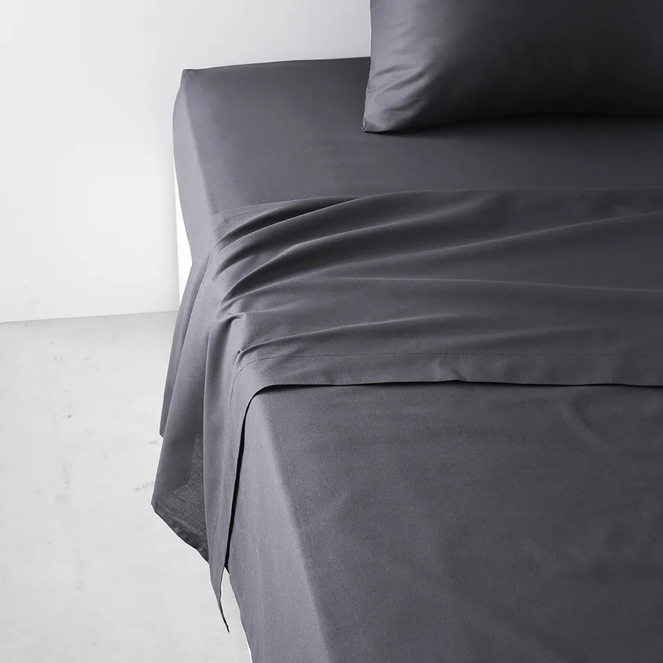 Stokomani Maison drap plat gris 57 fils tendance