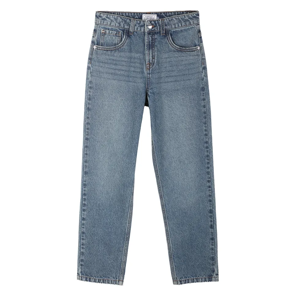 Stokomani jean droit bleu enfant denim 03A-12A