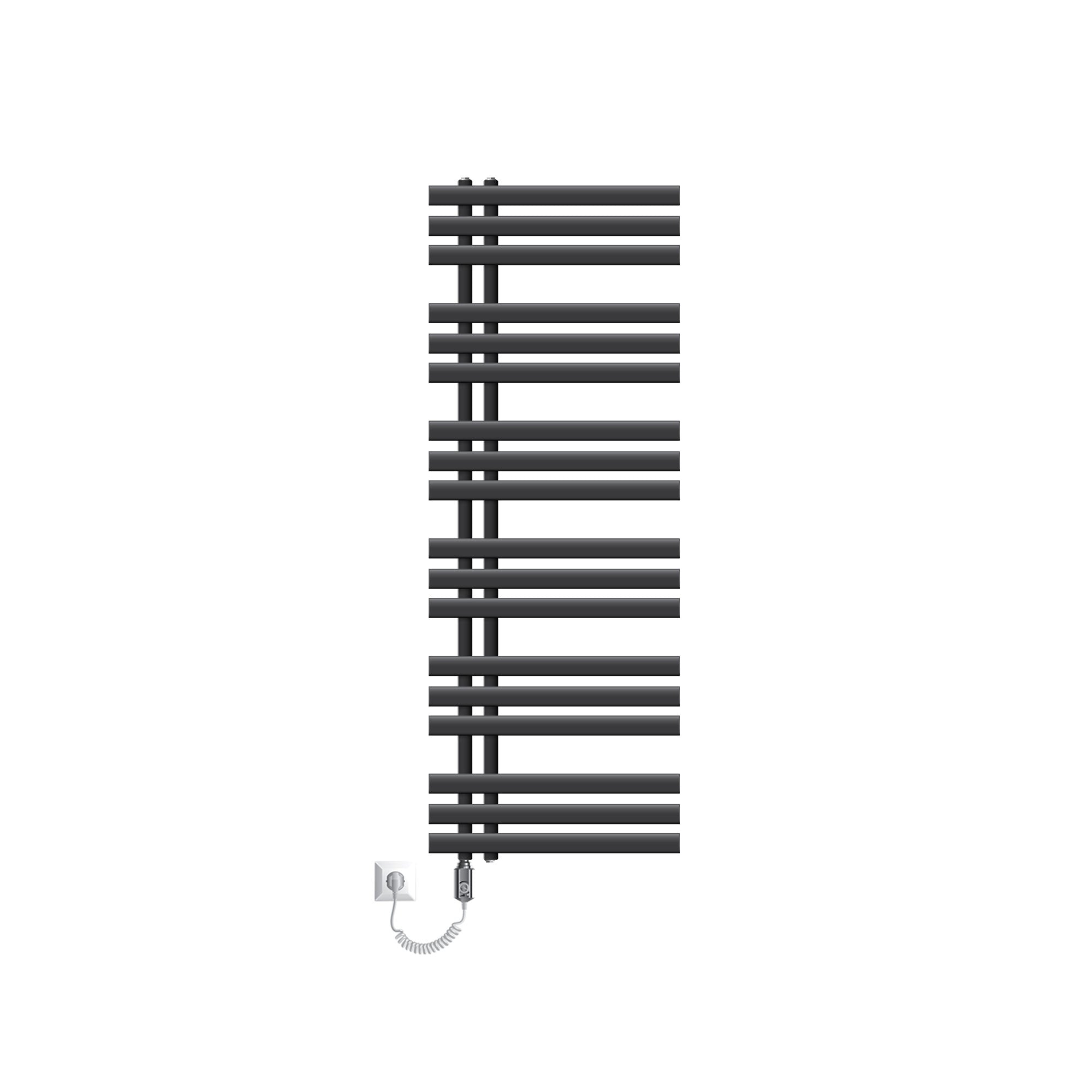 ECD Germany Iron EM radiateur salle de bain anthracite 500x1400 1200W