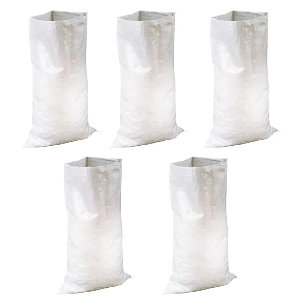 Shop-Story Rubbag lot 5 sacs 70 L blanc 30 kg polypropylène