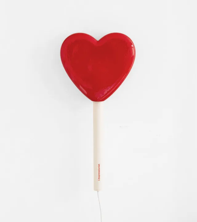 L'avant gardiste Déco Lampe murale Sucette Cœur chambre