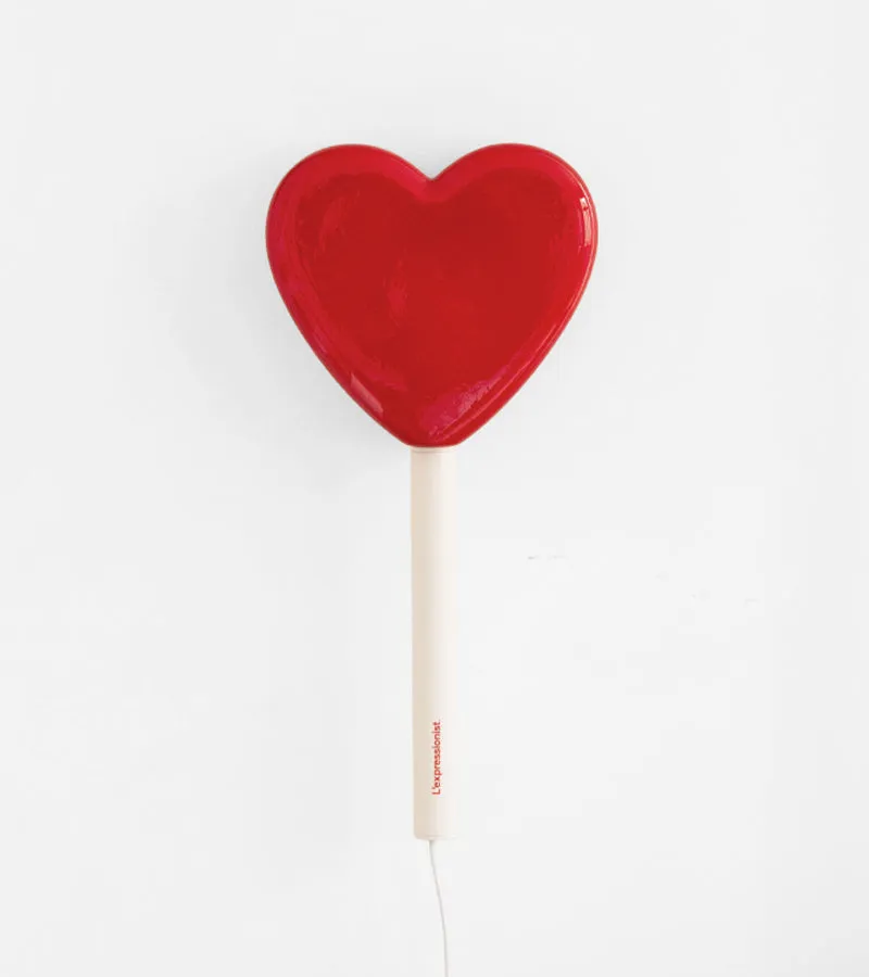 L'avant gardiste Déco Lampe murale Sucette Cœur chambre